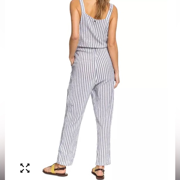 Roxy Gray and White Jumpsuit - Picture 6 of 16